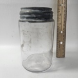Early Glass Jar with Zinc Lid