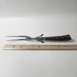 Vintage Carving Fork with Sterling Silver and Bakelite Handle