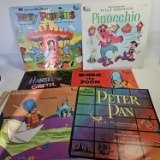 Lot of 6 Vintage Disney Vinyl Records