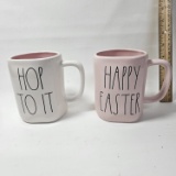 Lot of 2 Rae Dunn Easter Mugs - New