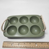 Farmhouse Ceramic Egg Holder