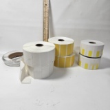 6 Rolls of Assorted Pricing Labels and 1 Roll of Security Stickers