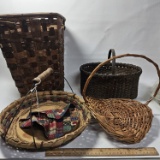 Lot of 4 Assorted Baskets