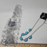Lot of 2 Paparazzi River Song Blue Necklaces - New