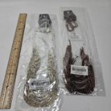 Lot of 2 Paparazzi Catwalk Queen Beaded Necklaces - New