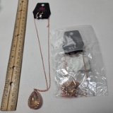Lot of 2 Paparazzi Come of Ageless Copper Tone Necklaces - New