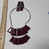 Paparazzi Lions, Tigress and Bears Garnet Necklace - New