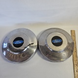 Lot of 2 Ford Dog Dish Hubcaps