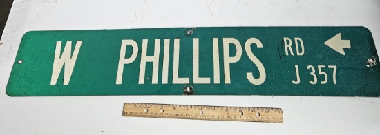 W. Phillips Road Sign