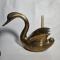 Gorgeous Large Brass Swan