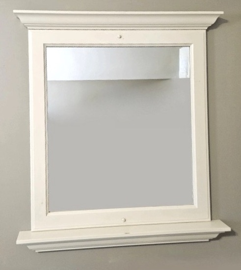 Decorative White Wall Mirror