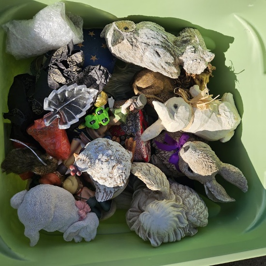 Tote Lot of Assorted Figurines