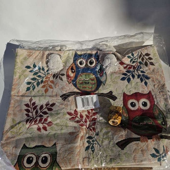 Owl Tapestry Style Bag - New Plus Lone Owl Shaker