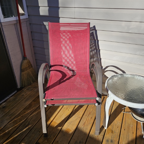 Set of 3 Patio Stacking Chairs