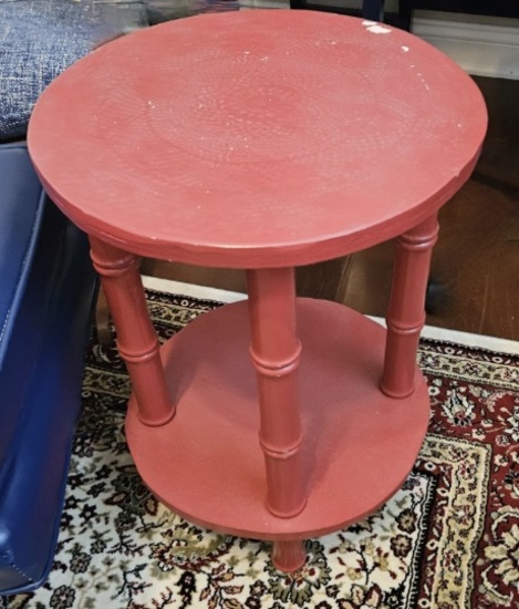 2-Tier Painted Wooden Table