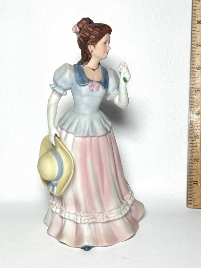 Porcelain Victorian Woman Figurine by Homco