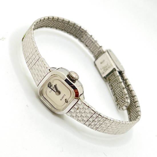 Vintage Caravelle Ladies Silver Tone Watch