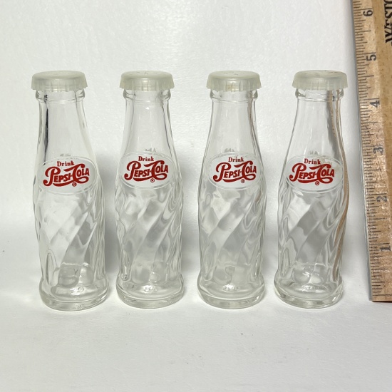 4 Pepsi Bottle Replica Salt & Pepper Shakers