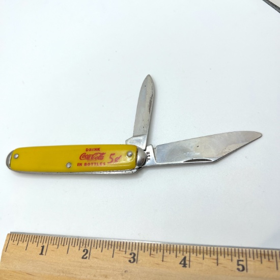 Vintage 2-Blade Coca-Cola 5¢ Advertisement Pocket Knife