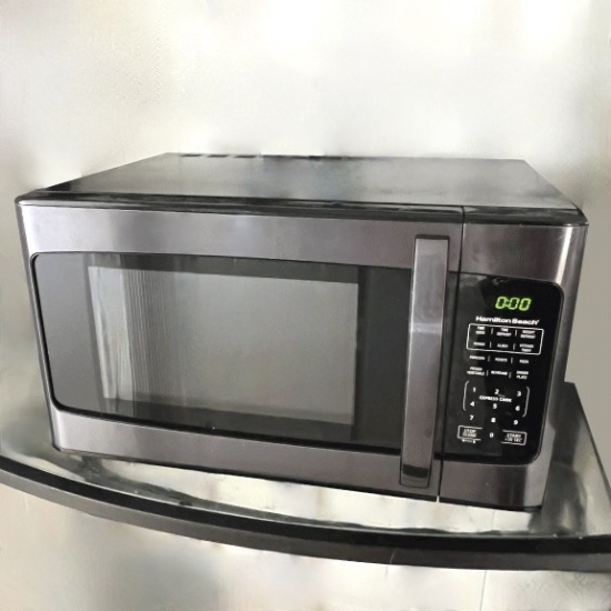 Hamilton Beach Black & Stainless Microwave