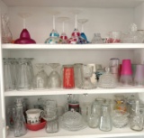 Cabinet Lot of Various Drinkware & Crystal