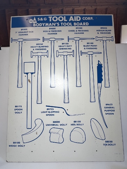 S & G Tool Aid Corp. Bodyman's Tool Board