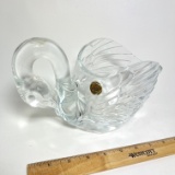 Cristal d'Arques Lead Crystal Swan Dish Made in France