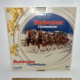 Budweiser Clydesdales Glass Platter - New in Box