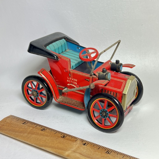 1950's Old Timers Wind-up Tin Toy Car Made in Japan