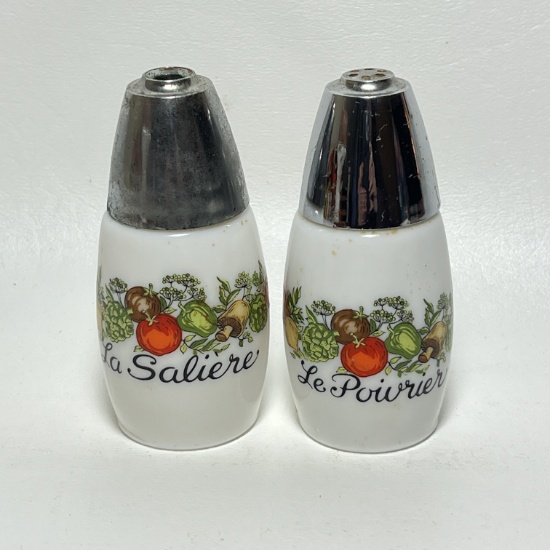Spice-of-Life Corning Ware Salt & Pepper Shakers