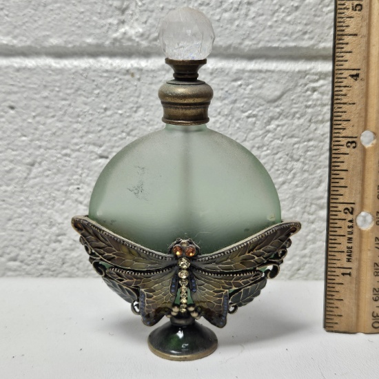 Vintage Butterfly Perfume Bottle