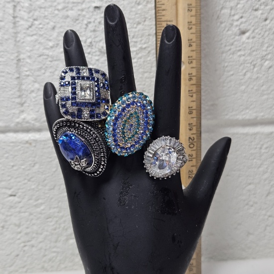 Lot of 4 Assorted Rings