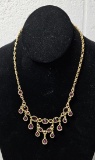 Swarovski Crystal Necklace with Matching Earrings, Storage Pouch