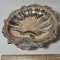Vintage Silver Plated Clam Shell Footed Bowl