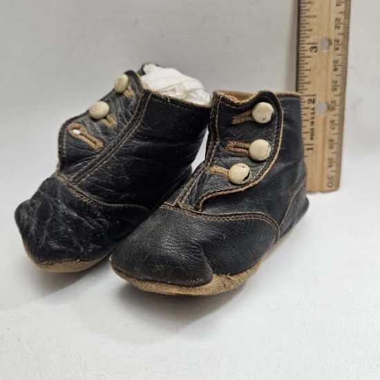 Vintage / Antique High Top Baby Shoes