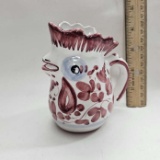 Vintage Handpainted Rooster Creamer, Made in Italy