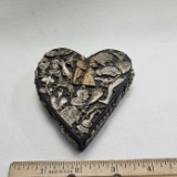 Handmade Milagros Wood Sacred Heart