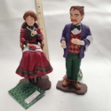 Vintage Dept.56. “All Through The House” Mr & Mrs Bell At Dinner in Original Packaging