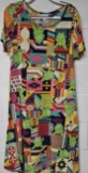 LulaRoe Carly Dress, Kermit The Frog, Size Large