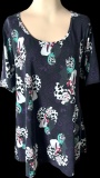 LulaRoe Size Large Top with Disney's Cruella Deville Print