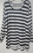 LulaRoe “Elizabeth” Tunic, 3XL, Black/ White Stripe