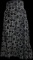 LulaRoe Madison Skirt Black with White Pattern Size Large