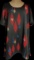 Black, Red & Blue Pattern LulaRoe “Irma” Top Size XL