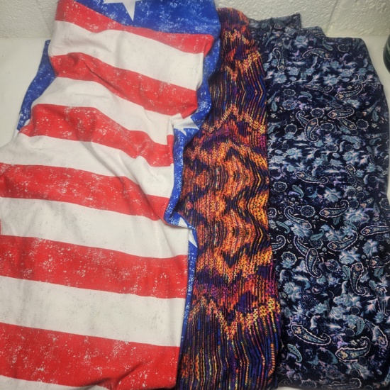 3 Pairs LulaRoe Assorted Tall & Curvy Leggings