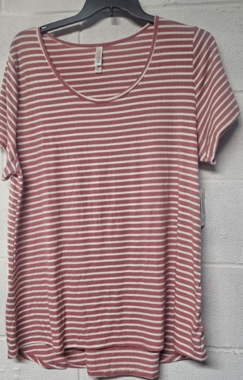 LulaRoe “Classic T” Pink Stripe, 3XL, NWT