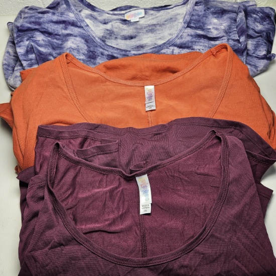 Lot of 3 LulaRoe Tops, 2XL