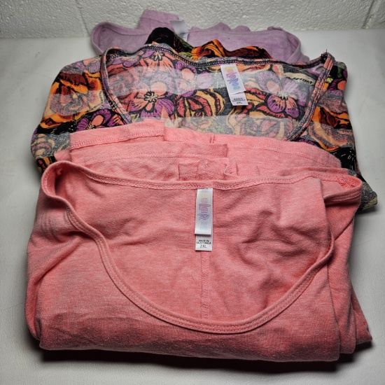 Lot of 3 LulaRoe Tops, 2XL