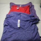 Lot of 3 LulaRoe Solid Color Short Sleeve Tops