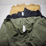 Lot of 3 LulaRoe Tops, 3XL, Mustard, Black, Army Green