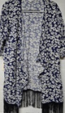 LulaRoe “Monroe” Daisy Print Kimono Wrap, Large, NWT